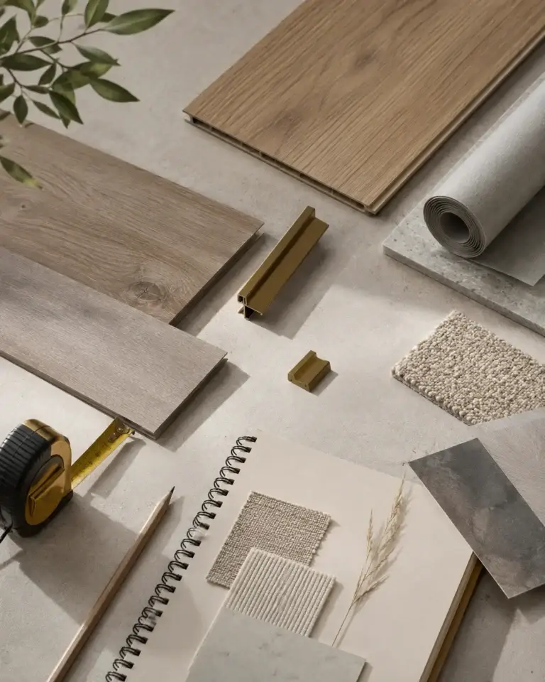 Verschillende vloerplanken, ondervloer en materialen voor het kiezen van een nieuwe vloer